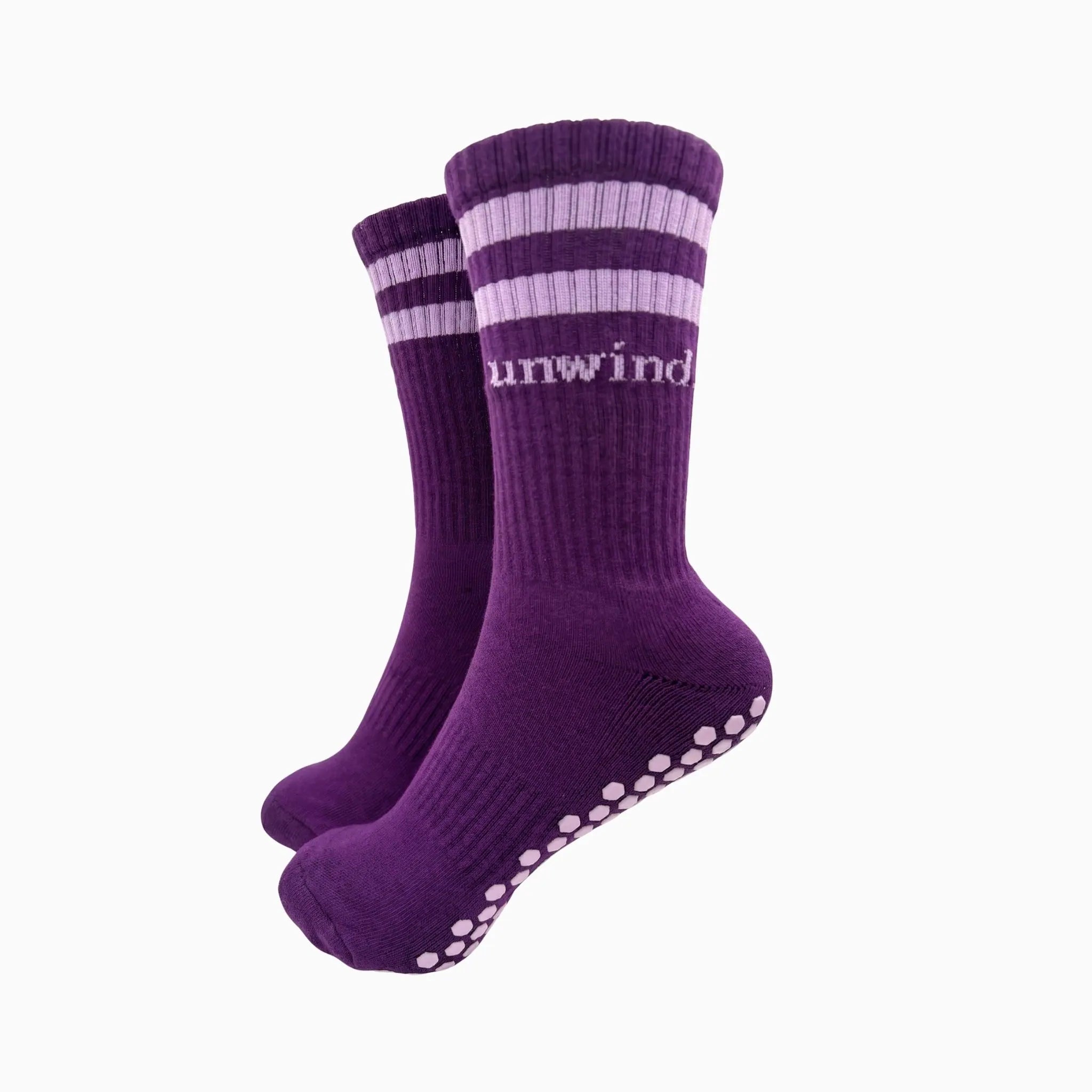 The Stripe Sock - Midnight Lavender