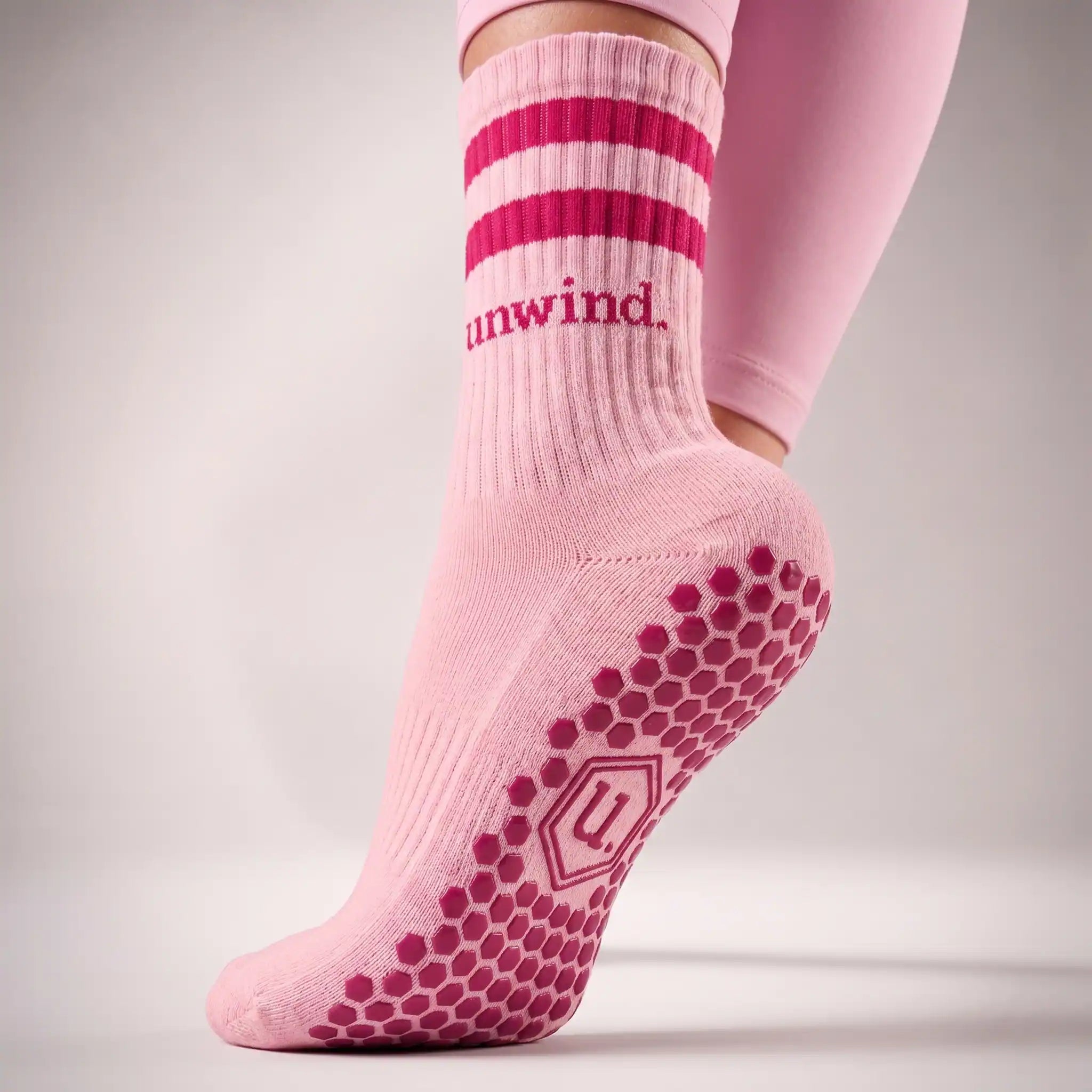 The Stripe Sock - Vintage Berry