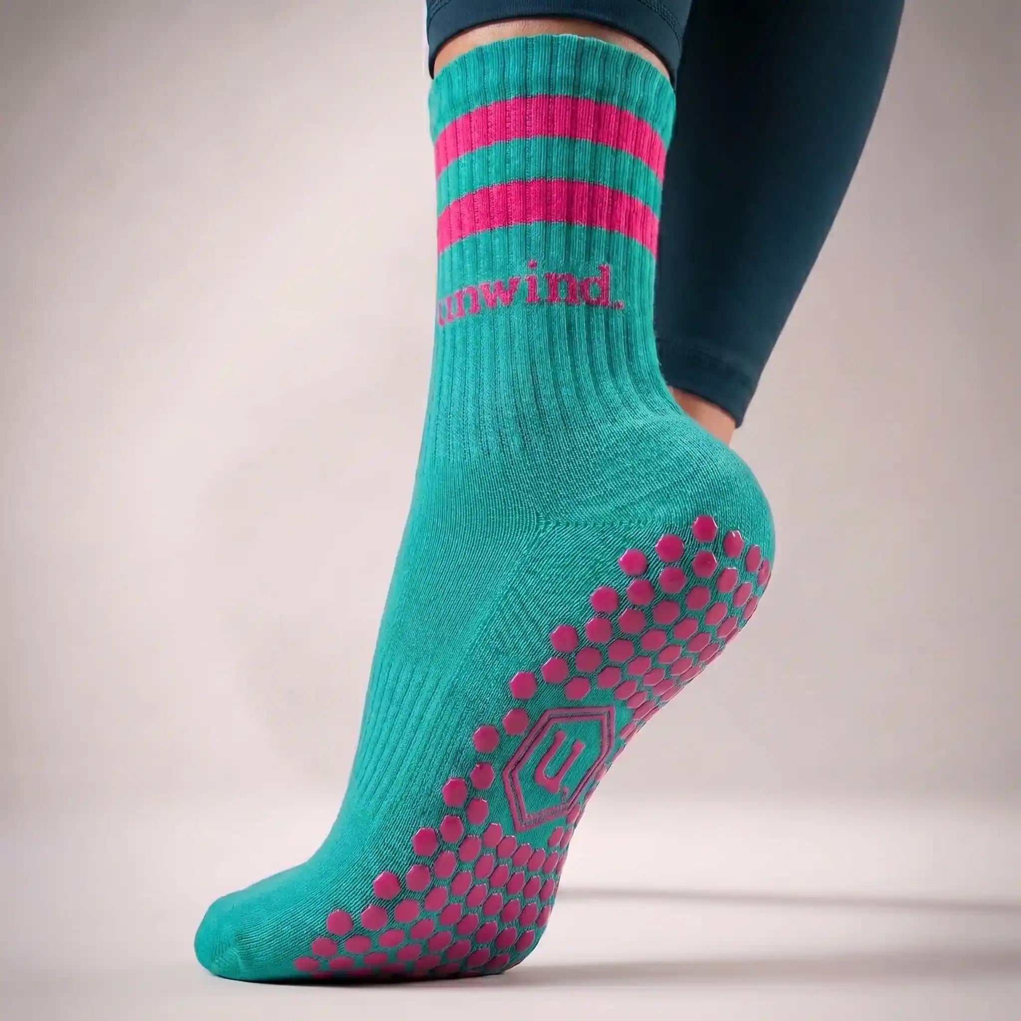 The Stripe Sock - Coral Peak