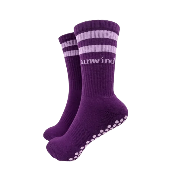 The Stripe Sock - Midnight Lavender